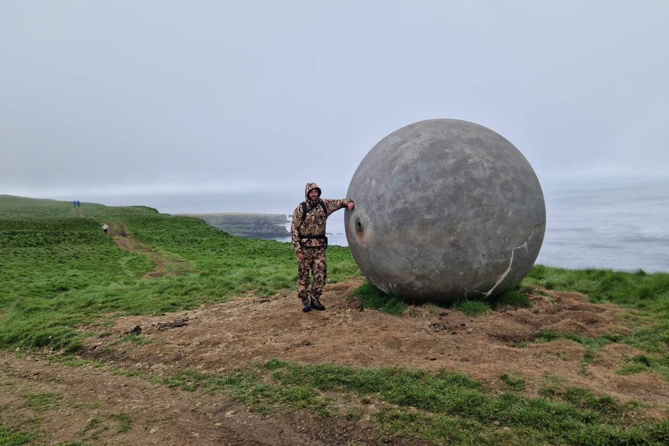 Kári Kolbeinsson at Grímsey by the Arctic Circle.
